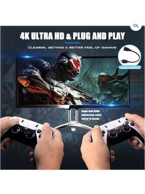 Gamestick 2.4G Wireless Controller Gamepad With 3D Games 32GB HD Output TV 2 pk